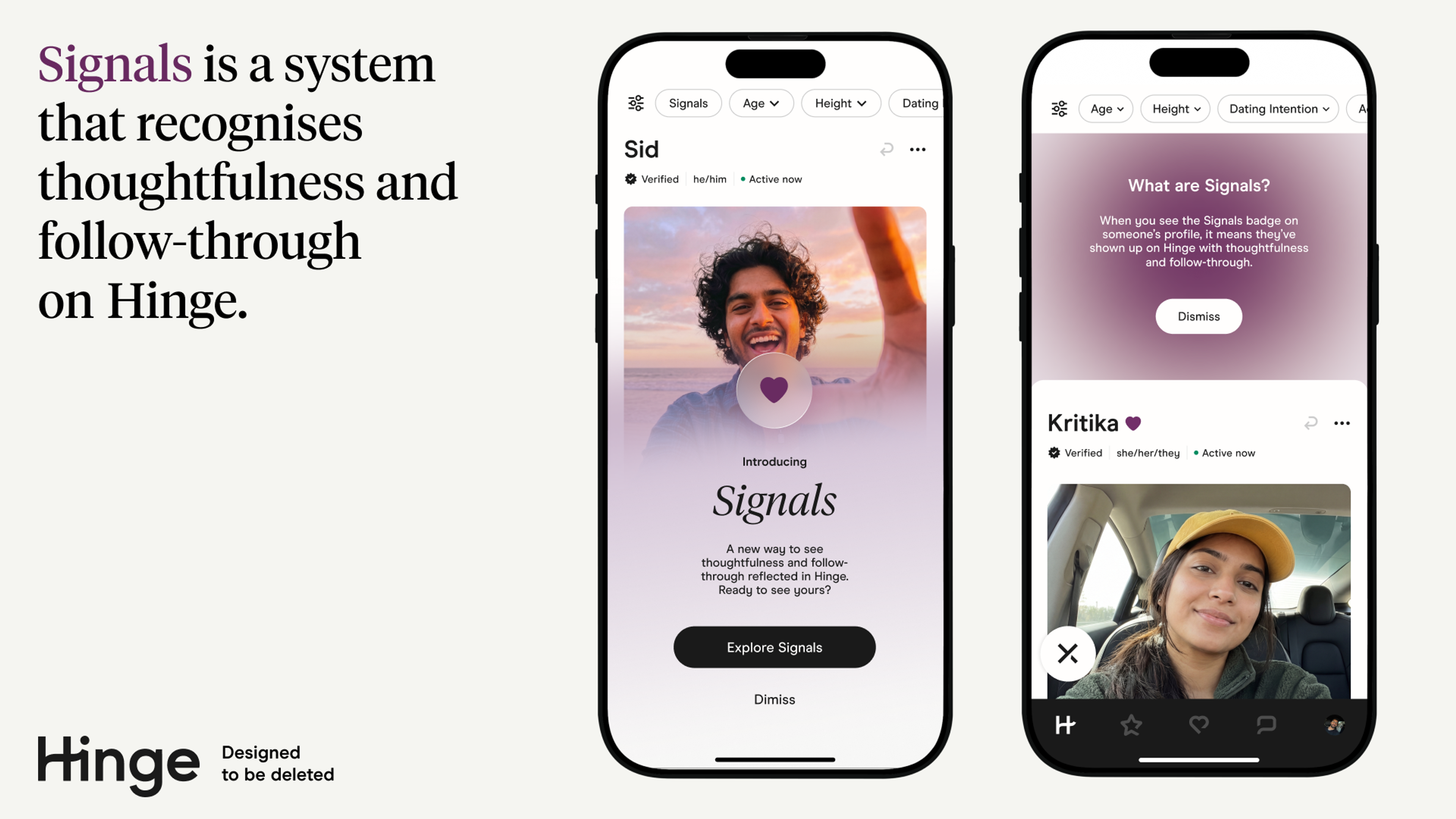 Hinge Signals