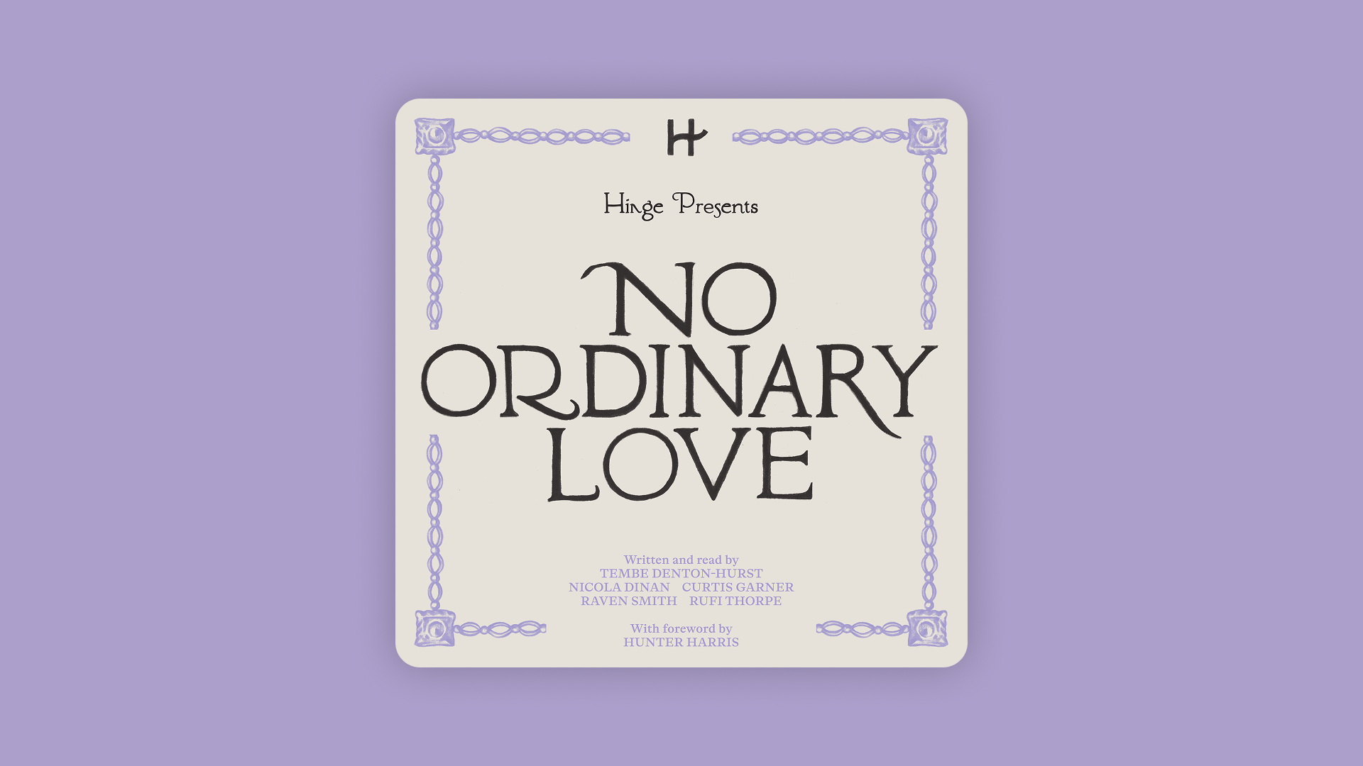 Cover of Hinge's No Ordinary Love audiobook
